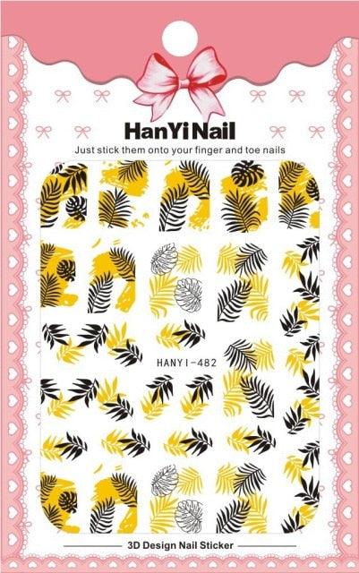 Black White 3D Nail Sticker Decals Cool English Letter Nail Art Decoration Manicure Design Christmas New Year Gift French Nail Art Stickers Decals 8Sheets Nail Art Supplies 3D Self-Adhesive Nail Art Decoration  Pattern Nail Accessories Classic Simple Stevvex