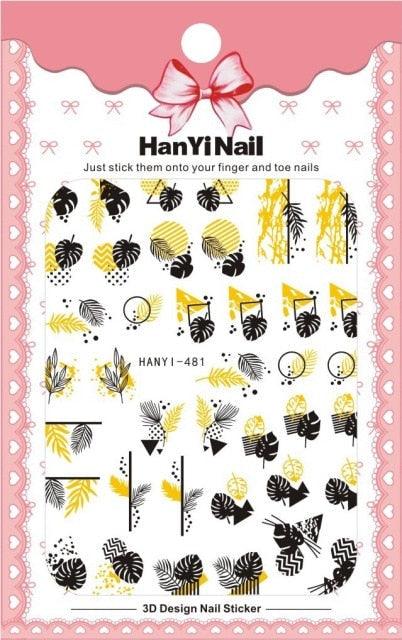 Black White 3D Nail Sticker Decals Cool English Letter Nail Art Decoration Manicure Design Christmas New Year Gift French Nail Art Stickers Decals 8Sheets Nail Art Supplies 3D Self-Adhesive Nail Art Decoration  Pattern Nail Accessories Classic Simple Stevvex