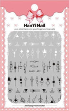 Black White 3D Nail Sticker Decals Cool English Letter Nail Art Decoration Manicure Design Christmas New Year Gift French Nail Art Stickers Decals 8Sheets Nail Art Supplies 3D Self-Adhesive Nail Art Decoration  Pattern Nail Accessories Classic Simple Stevvex