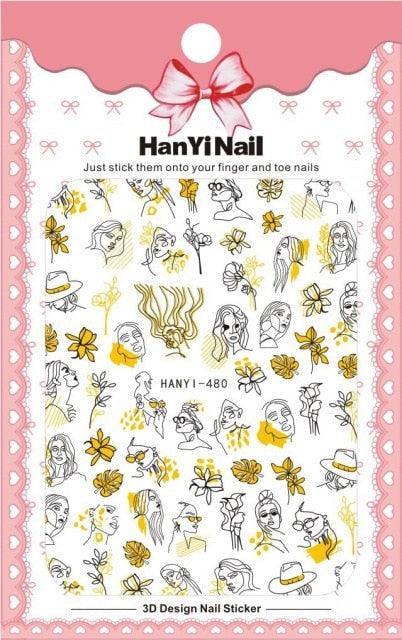 Black White 3D Nail Sticker Decals Cool English Letter Nail Art Decoration Manicure Design Christmas New Year Gift French Nail Art Stickers Decals 8Sheets Nail Art Supplies 3D Self-Adhesive Nail Art Decoration  Pattern Nail Accessories Classic Simple Stevvex