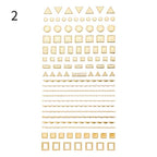 Black White 3D Nail Stickers Metal Gold Silver Geometric Tassel Strip Line Adhesive Transfer Decals Nail Art Design  Gold Silver Metal Nail Sticker  Metallic Curve Strip Line Nail Decal Self-Adhesive 3D Wave Design Nail Tips Decorations Manicure for Women Stevvex