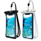 Black White Full View Waterproof Case for Phone Underwater Snow Transparent Swimming Pouch Big Mobile Phone Covers Waterproof Mobile Phone Case Underwater Waterproof Iphone Case Stevvex