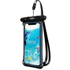 Black White Full View Waterproof Case for Phone Underwater Snow Transparent Swimming Pouch Big Mobile Phone Covers Waterproof Mobile Phone Case Underwater Waterproof Iphone Case Stevvex