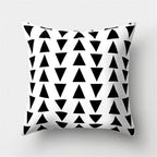 Black White Geometric Cushion Cover Pillowcase Sofa Cushions Decorative Pillow Covers Stripe Pattern Throw Pillow Case Daily Decorations Sofa Throw Pillow Case Cushion Covers Pillowcase Polyester Home Decor Pillow Cases 45x45CM Stevvex