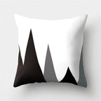 Black White Geometric Cushion Cover Pillowcase Sofa Cushions Decorative Pillow Covers Stripe Pattern Throw Pillow Case Daily Decorations Sofa Throw Pillow Case Cushion Covers Pillowcase Polyester Home Decor Pillow Cases 45x45CM Stevvex