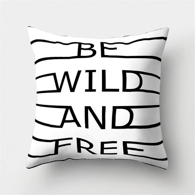 Black White Geometric Cushion Cover Pillowcase Sofa Cushions Decorative Pillow Covers Stripe Pattern Throw Pillow Case Daily Decorations Sofa Throw Pillow Case Cushion Covers Pillowcase Polyester Home Decor Pillow Cases 45x45CM Stevvex