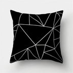 Black White Geometric Cushion Cover Pillowcase Sofa Cushions Decorative Pillow Covers Stripe Pattern Throw Pillow Case Daily Decorations Sofa Throw Pillow Case Cushion Covers Pillowcase Polyester Home Decor Pillow Cases 45x45CM Stevvex