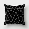 Black White Geometric Cushion Cover Pillowcase Sofa Cushions Decorative Pillow Covers Stripe Pattern Throw Pillow Case Daily Decorations Sofa Throw Pillow Case Cushion Covers Pillowcase Polyester Home Decor Pillow Cases 45x45CM Stevvex