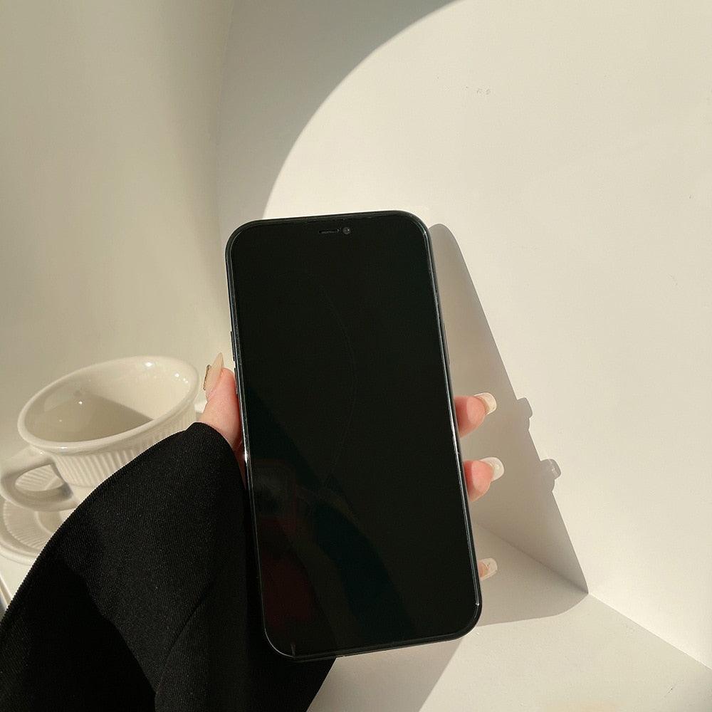 Black White Luxury Checkerboard Soft Phone Case For iPhone 14 13 12 11 Pro Max Mini X XR 7 8 Plus XS Shockproof Protective Cover Unisex Modern Phone Case Elegant Design Stevvex