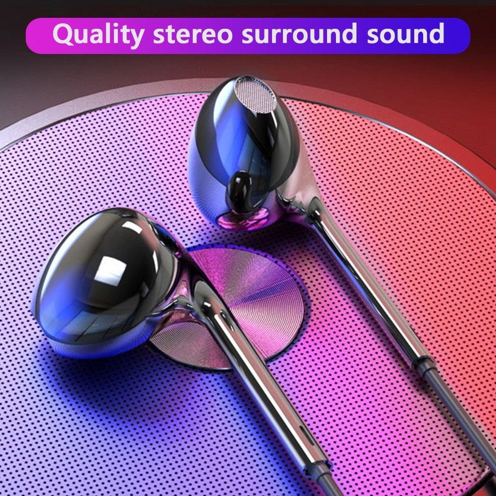 Black White Sport Earbuds Wired Headphones With Bass Mobile Phone Earphone Wire Stereo Headset Mic Music Earphones Wired Earbuds Noise Isolating in-Ear Headphones Earphones with Mic Volume Control 3.5mm Plug for Sports Workout Compatible Stevvex