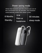 Black White Wireless Bluetooth Earphone In-ear Single Mini Earbud Hands Free Calls With Clear Conversations And Streaming MultimediaStereo Music Headset Sport Bluetooth Headphones Over Ear Hooks Earphone For Smart Phones Stevvex