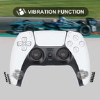 Black White Wireless Dual Sense Double Vibration Joystick Controller Compatible With PC Laptop For Gamers Stevvex