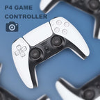 Black White Wireless Dual Sense Double Vibration Joystick Controller Compatible With PC Laptop For Gamers Stevvex