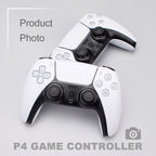 Black White Wireless Dual Sense Double Vibration Joystick Controller Compatible With PC Laptop For Gamers Stevvex