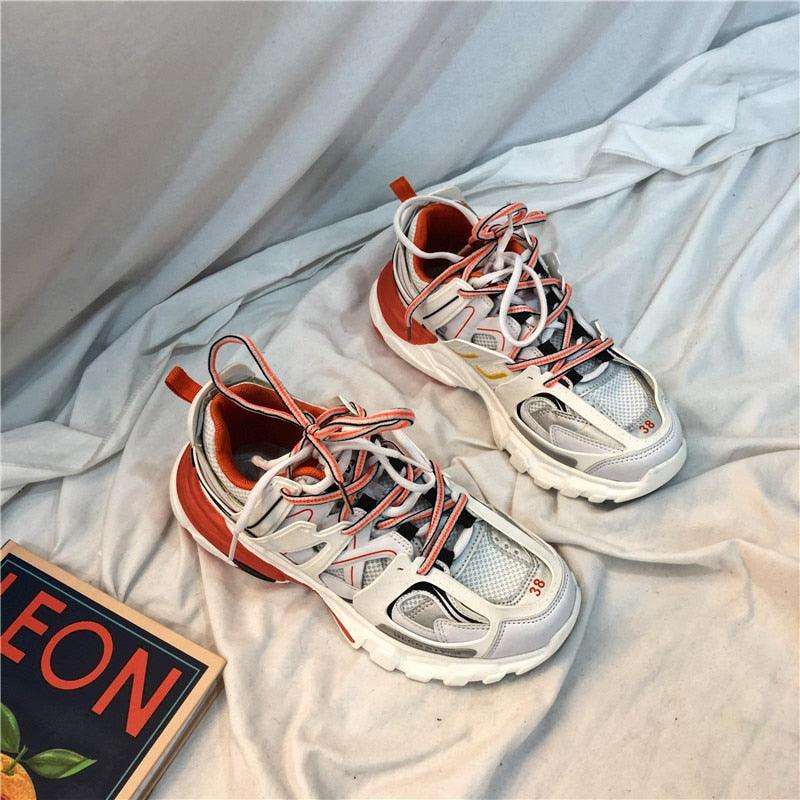 Black Womens Breathable Sneakers  Spring Mesh  Sneakers Woman Elegant Casual Sneakers Outdoor Sport Summer Couple Cushion Flats Running Womens Sneakers Stevvex