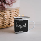16oz Reusable Metal Candle Mug Scented Soy Candle Gift BandsCo Straps