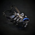 The ''Bijou'' Basket Muzzle Black & Blue - SJB-DIAMOND ELITES