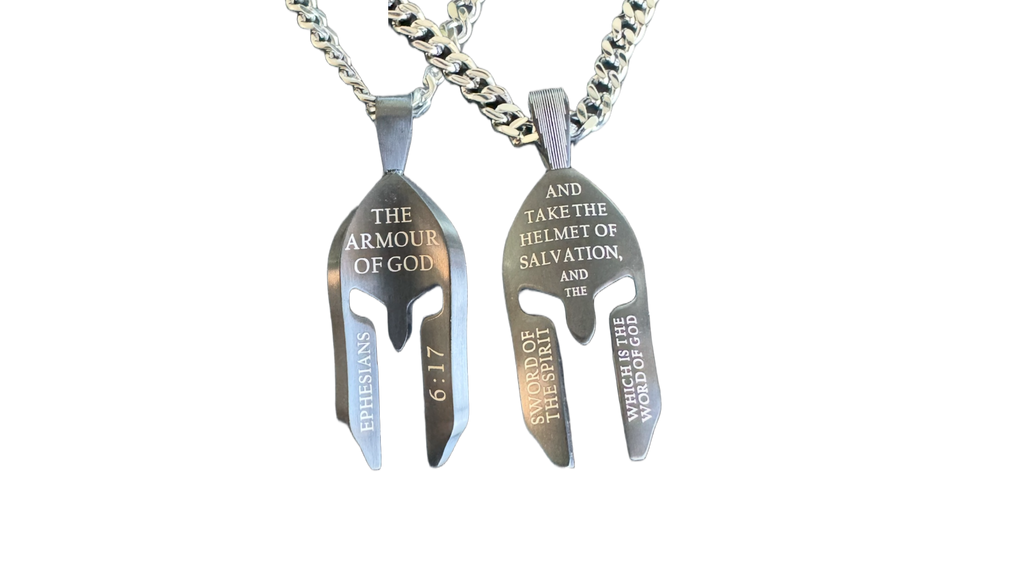Black Helmet Necklace KingdomWear
