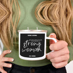 16oz Reusable Metal Candle Mug Scented Soy Candle Gift BandsCo Straps