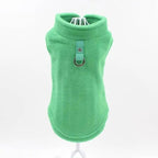 Blank Dog Vest Soft Fleece Clothes For Small Dogs Solid Candy Color Dog T Shirt With Dog Harness Leash Dog Cold Weather Coat Warm Dog Jumpers Soft Fleece Vest Jacket with Leash Ring Costume for Puppy Small Dogs Stevvex