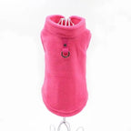 Blank Dog Vest Soft Fleece Clothes For Small Dogs Solid Candy Color Dog T Shirt With Dog Harness Leash Dog Cold Weather Coat Warm Dog Jumpers Soft Fleece Vest Jacket with Leash Ring Costume for Puppy Small Dogs Stevvex