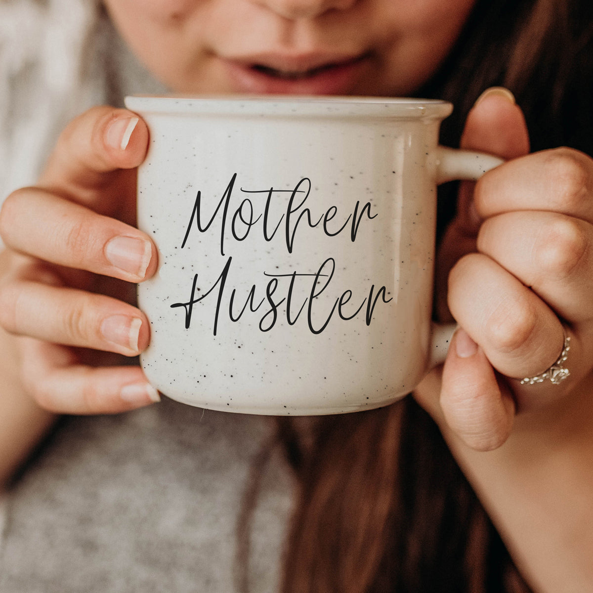 Mother Hustler 14.5oz Ceramic Coffee Mug - Funny Mom Hustle Gift For Moms BandsCo Straps