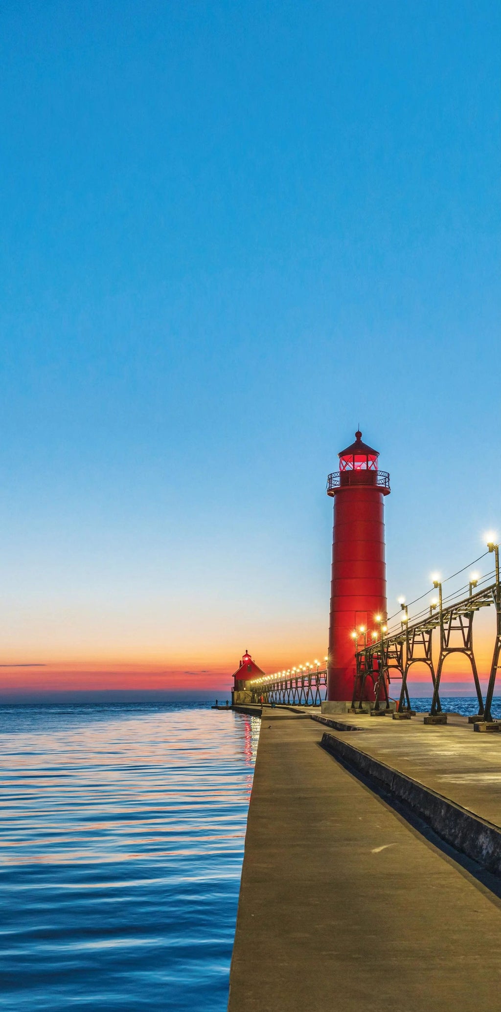 Grand Haven Michigan Lighthouse Cornhole Boards - SJB-DIAMOND ELITES