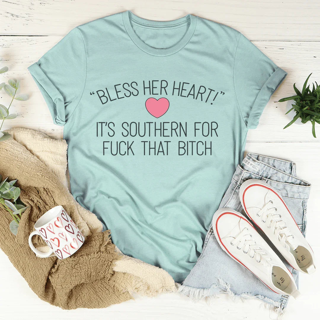 Bless Her Heart Tee Peachy Sunday