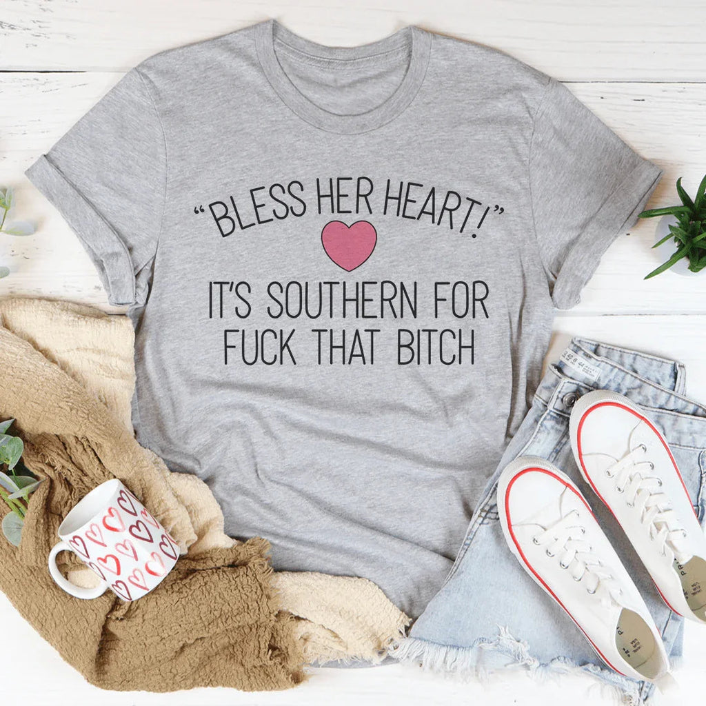 Bless Her Heart Tee Peachy Sunday