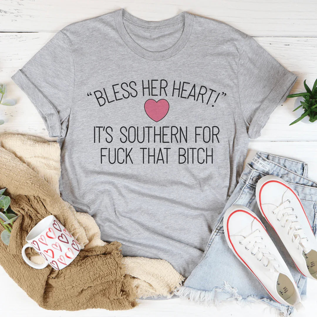 Bless Her Heart Tee Peachy Sunday