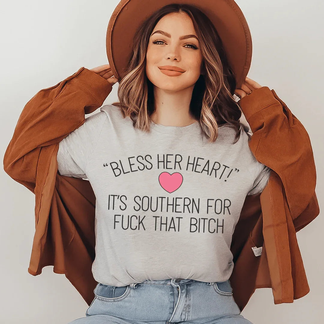 Bless Her Heart Tee Peachy Sunday