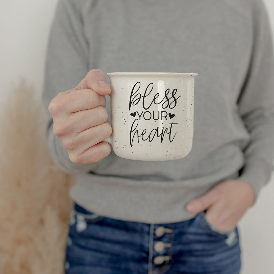 Bless Your Heart Ceramic Mug 14.5oz You Are A Freaking Goddess Coffee Mug Gift For Her BandsCo Straps