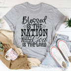Blessed Is The Nation Whose God Is The Lord Tee Peachy Sunday