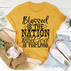 Blessed Is The Nation Whose God Is The Lord Tee Peachy Sunday