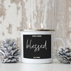 16oz Reusable Metal Candle Mug Scented Candle With Custom Label Color Option BandsCo Straps