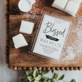 Humidor Scented Soy Wax Melts Premium USA Melt Line Blessed Citrus Clove Rose Tobacco Leather BandsCo Straps