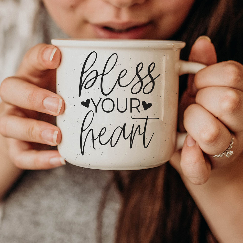 Bless Your Heart Ceramic Mug 14.5oz You Are A Freaking Goddess Coffee Mug Gift For Her BandsCo Straps