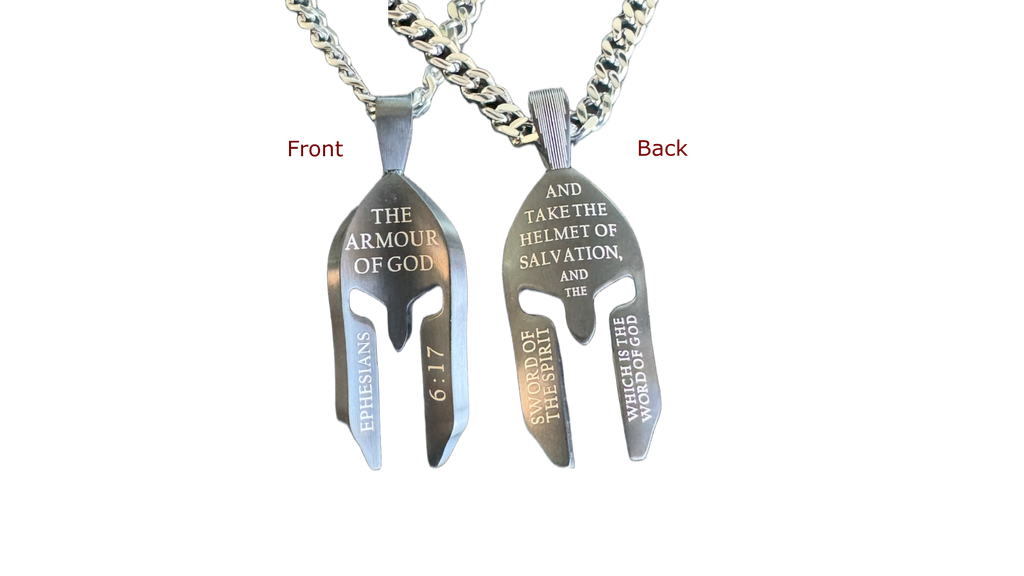 Black Helmet Necklace KingdomWear