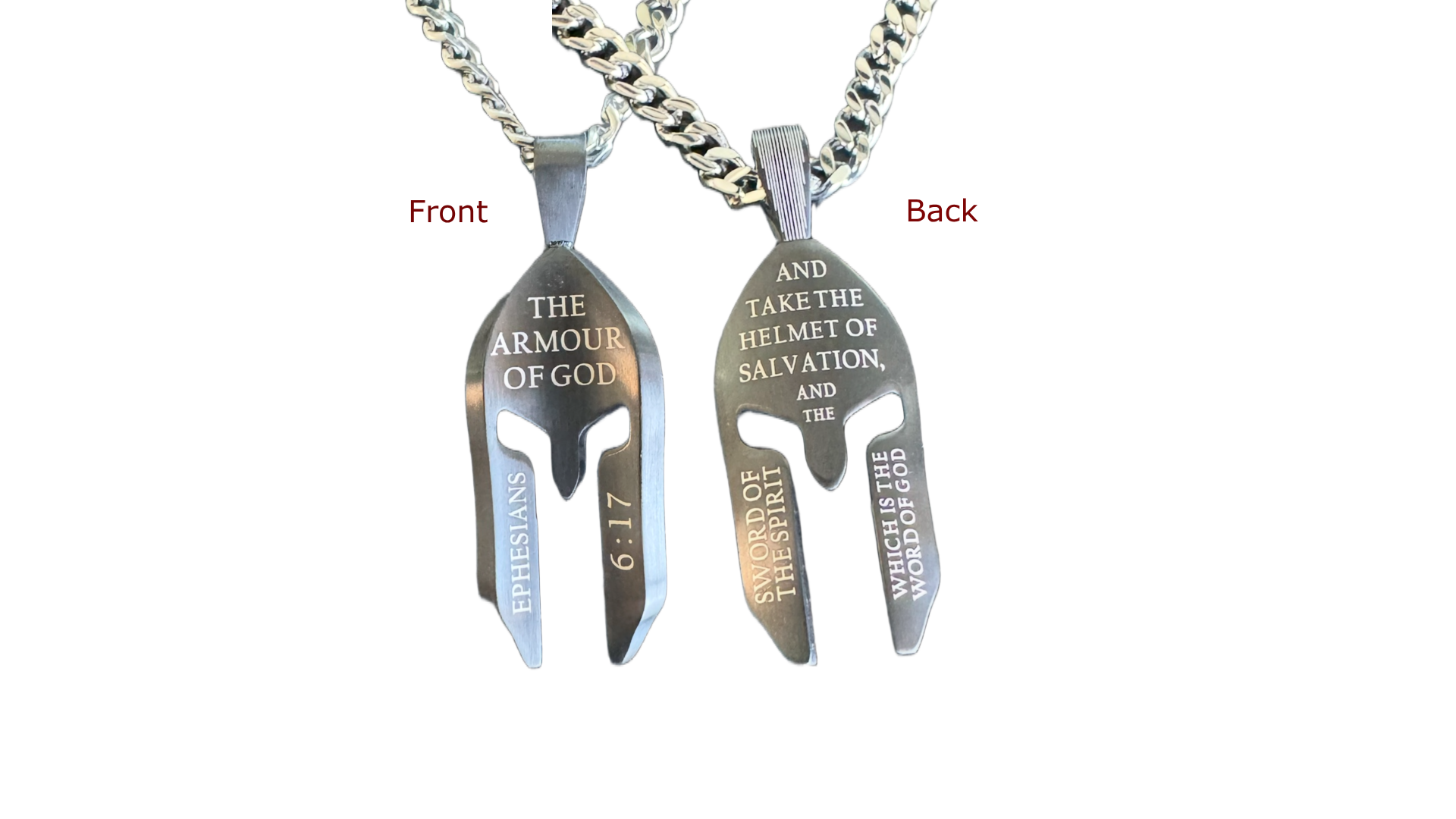 Black Helmet Necklace KingdomWear