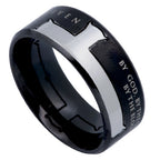 Black Iron Cross Ring KingdomWear