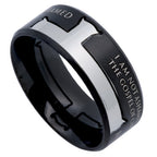 Black Iron Cross Ring KingdomWear