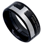 Black Iron Cross Ring KingdomWear