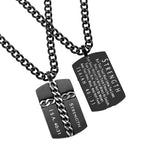 Black Chain Cross Necklace KingdomWear