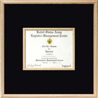 US Marine Corp Certificate Display Case in middle. The Military Gift Store