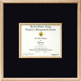 US Marine Corp Certificate Display Case in middle. The Military Gift Store