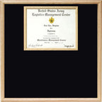 US Marine Corp Certificate Display Case. The Military Gift Store