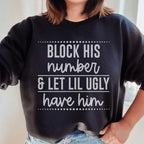 Block His Number Sweatshirt Peachy Sunday