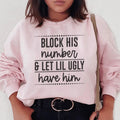 Block His Number Sweatshirt Peachy Sunday