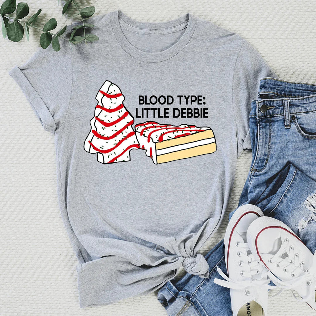 Blood Type Little Debbie Tee Peachy Sunday