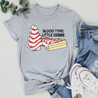 Blood Type Little Debbie Tee Peachy Sunday